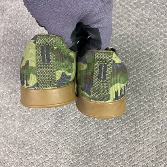 Nobull Shoes Trainers Sneakers Men's 3.5 Women's 3 Camo Canvas Gum Sole Green - Picture 5 of 10